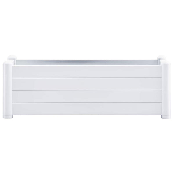 Garten-Hochbeet PP Weiß 100x43x35 cm