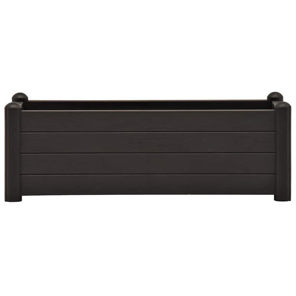 Garten-Hochbeet PP Anthrazit 100x43x35 cm