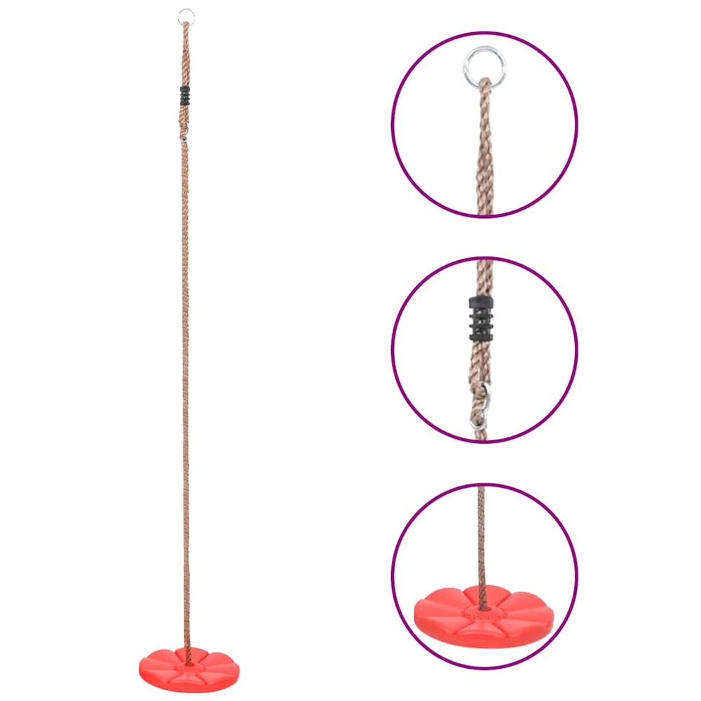 Rote Tellerschaukel 200 cm