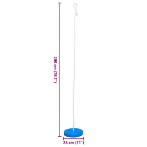 Blaue Tellerschaukel 200 cm