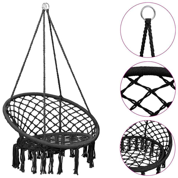 Hänge-Nestschaukel - 80cm Anthrazit