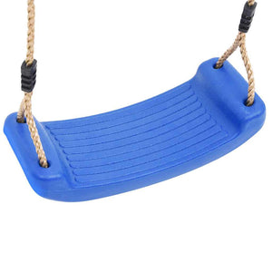 Blaue Kinderschaukel
