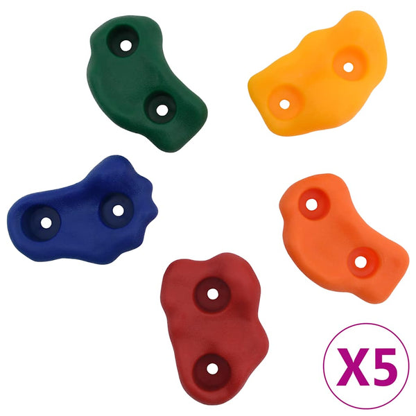 Klettergriffe mit Seil, 25 Stück