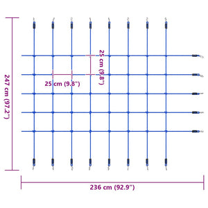 Blaues Kletternetz 200x150 cm
