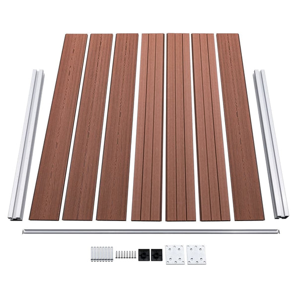 Zaunelement WPC 180x146 cm Braun