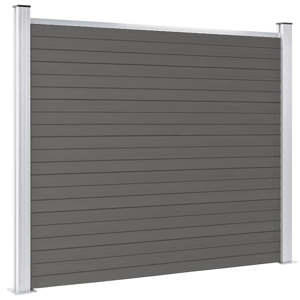 Zaunelement WPC 180x146 cm Grau