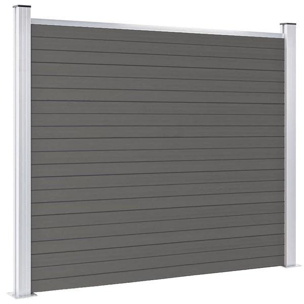 Zaunelement WPC 180x146 cm Grau