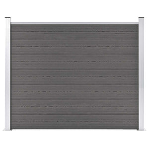 Zaunelement WPC 180x146 cm Grau