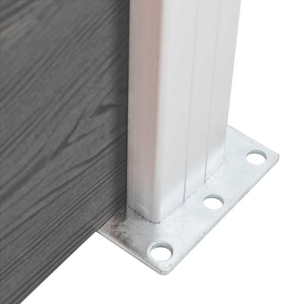 Zaunelement WPC 180x146 cm Grau
