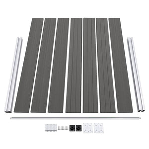 Zaunelement WPC 180x146 cm Grau