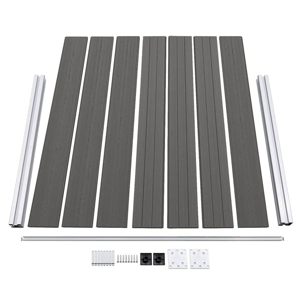 Zaunelement WPC 180x146 cm Grau