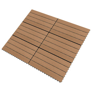 Terrassenfliesen Braun 60x30 cm, 6er-Set