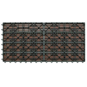 Terrassenfliesen Braun 60x30 cm, 6er-Set