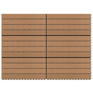 Terrassenfliesen Braun 60x30 cm, 6er-Set