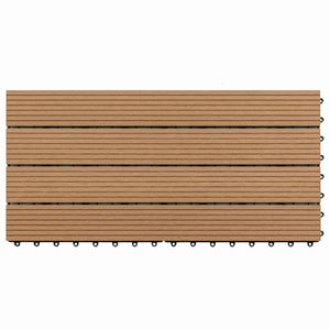 Terrassenfliesen Braun 60x30 cm, 6er-Set