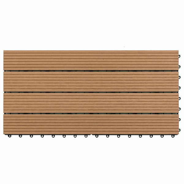 Terrassenfliesen Braun 60x30 cm, 6er-Set