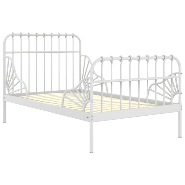 Ausziehbett Metall Weiß 80x200 cm