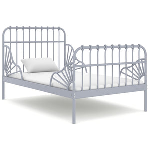 Ausziehbett Metall Grau 80x200 cm