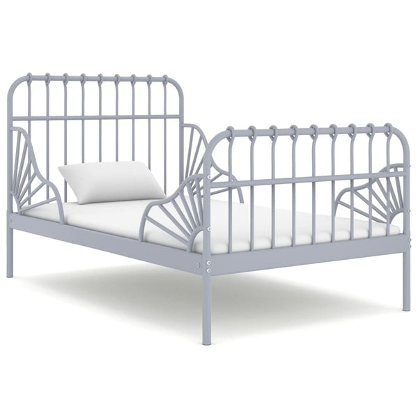 Ausziehbett Metall Grau 80x200 cm