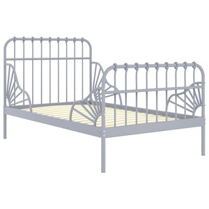 Ausziehbett Metall Grau 80x200 cm
