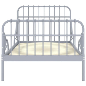 Ausziehbett Metall Grau 80x200 cm