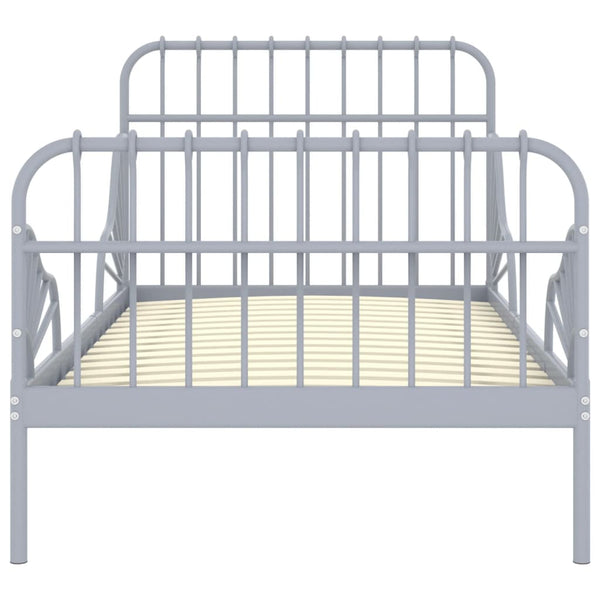 Ausziehbett Metall Grau 80x200 cm