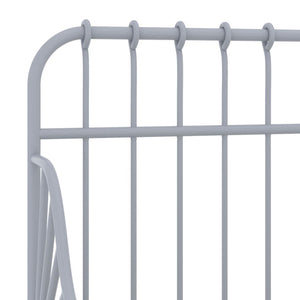 Ausziehbett Metall Grau 80x200 cm