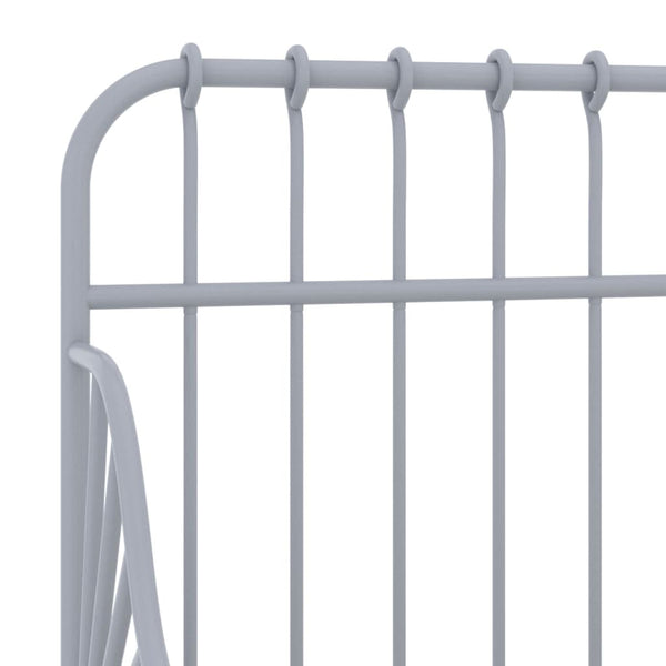 Ausziehbett Metall Grau 80x200 cm