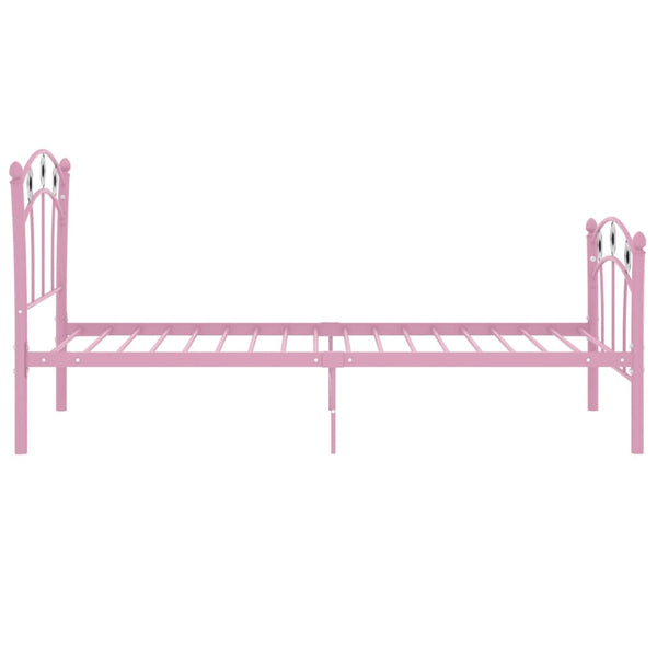 Rosa Fußball Einzelbett 90x200 cm