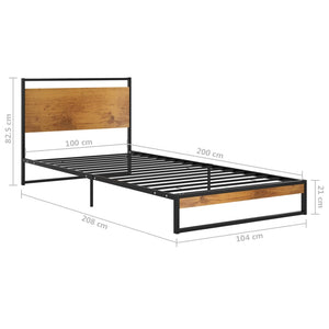 Metallbettgestell 100x200 cm