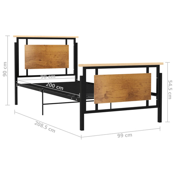 Metallbettgestell 90x200 cm