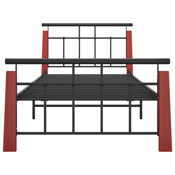 Metall Bettgestell Eiche 90x200 cm
