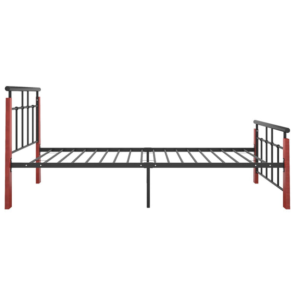 Metall Bettgestell Eiche 90x200 cm