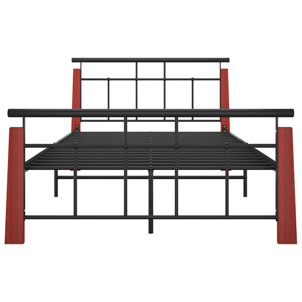 Metallbett mit Eichenholz 120x200 cm