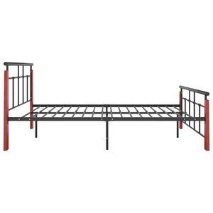 Metallbett mit Eichenholz 120x200 cm