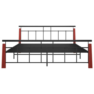 Metallbett mit Eichenholz 180x200 cm