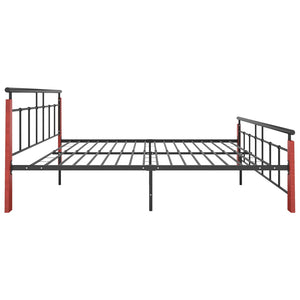 Metallbett mit Eichenholz 180x200 cm