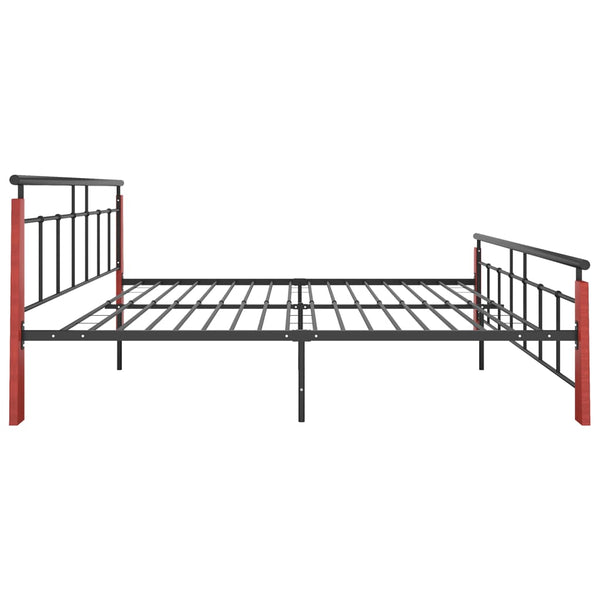 Metallbett mit Eichenholz 180x200 cm