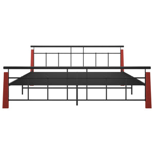 Bettgestell Eiche & Metall 200x200 cm