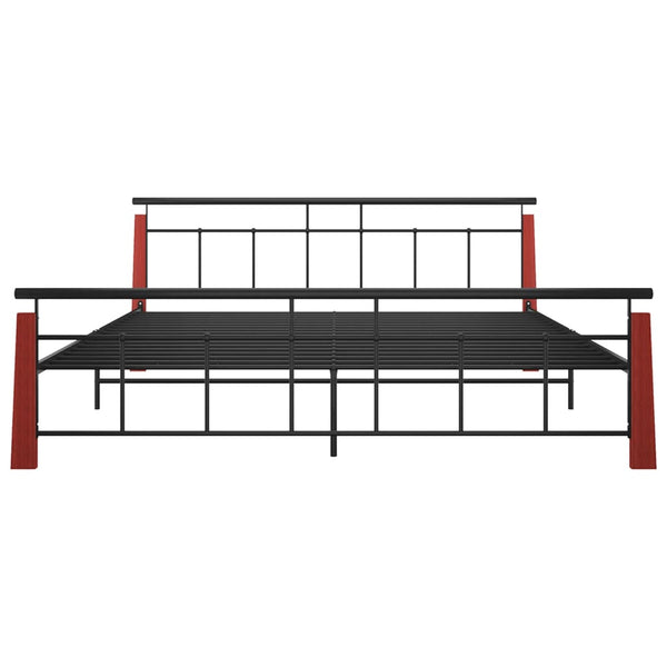 Bettgestell Eiche & Metall 200x200 cm