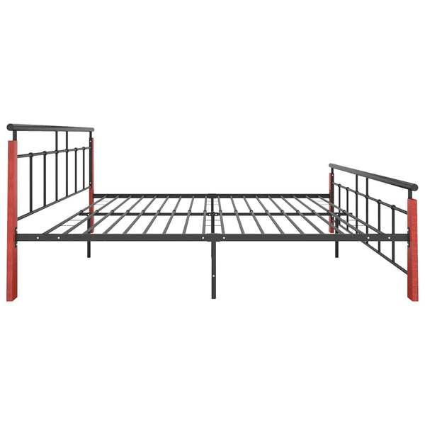 Bettgestell Eiche & Metall 200x200 cm