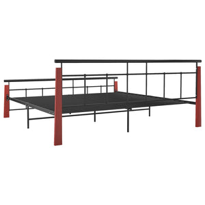 Bettgestell Eiche & Metall 200x200 cm