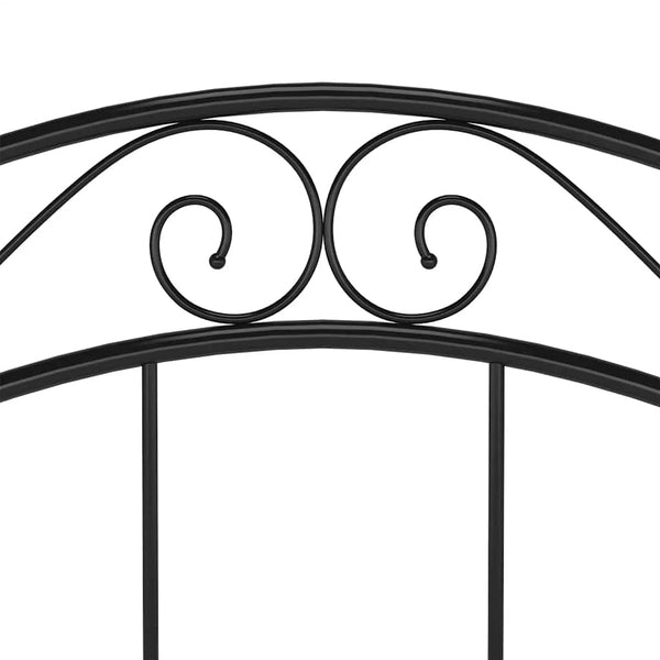 Schwarzes Metallbett 90x200 cm