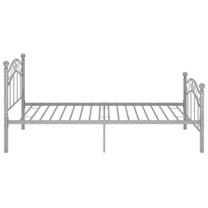 Graues Metallbett 90x200 cm