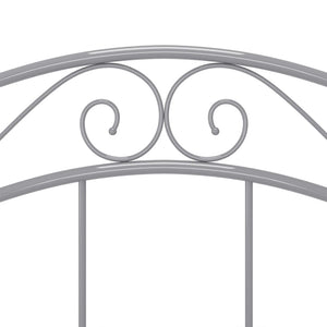 Graues Metallbett 90x200 cm