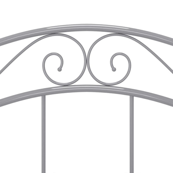 Graues Metallbett 90x200 cm