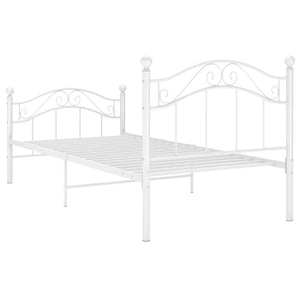 Metallbett Weiß 100x200 cm