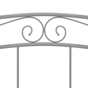 Graues Metallbett 140x200 cm