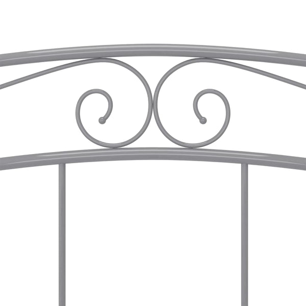 Graues Metallbett 140x200 cm