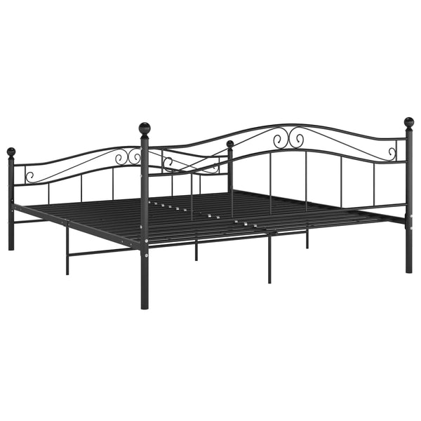 Schwarzes Metallbett 160x200 cm